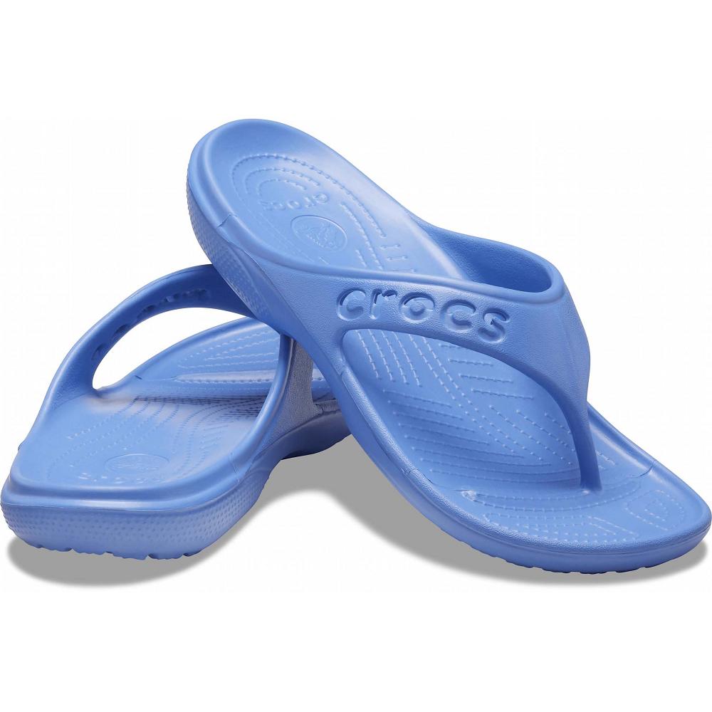 Blue Women's Crocs Baya Flip Sandals | NZ 0489XYUF